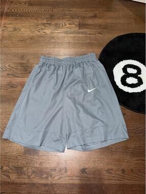 Nike Dri-Fit Icon Gray Hoop Mesh Shorts Mens XL Vintage Y2K 90s Rare